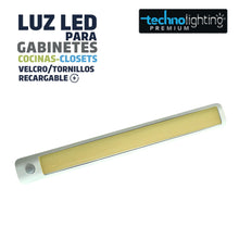 Load image into Gallery viewer, Luces LED VELCRO o TORNILLOS - RECARGABLES con SENSOR Para Gabinetes, Cocinas, Closet, LUZ CALIDA