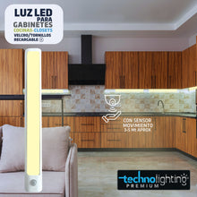 Load image into Gallery viewer, Luces LED VELCRO o TORNILLOS - RECARGABLES con SENSOR Para Gabinetes, Cocinas, Closet, LUZ CALIDA