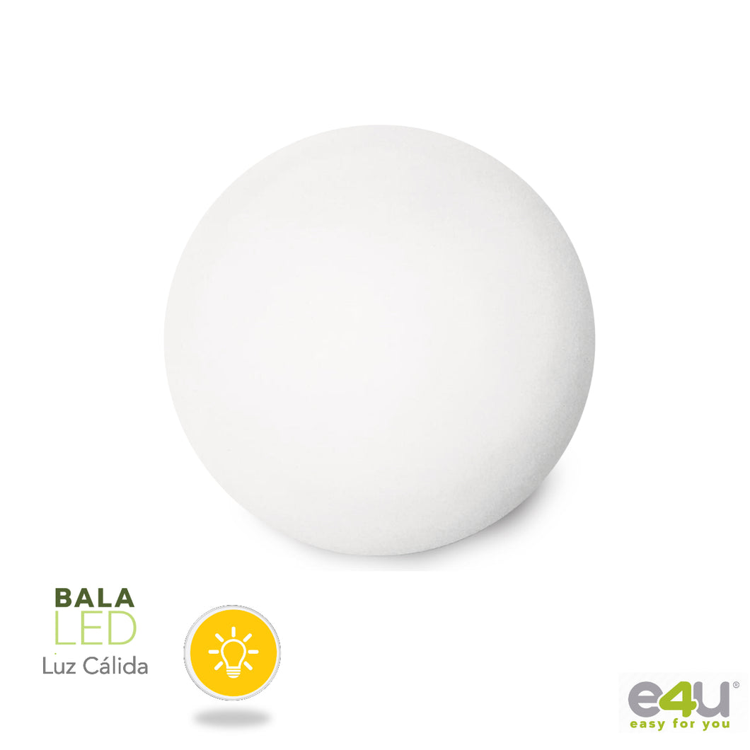 Bala LED Acrilica Decorativa  e4u 6w - 600 Lúmenes Para Uso Interior