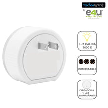 Load image into Gallery viewer, UNICO!!! Cargador, 2 puertos USB + Lampara Dimerizable