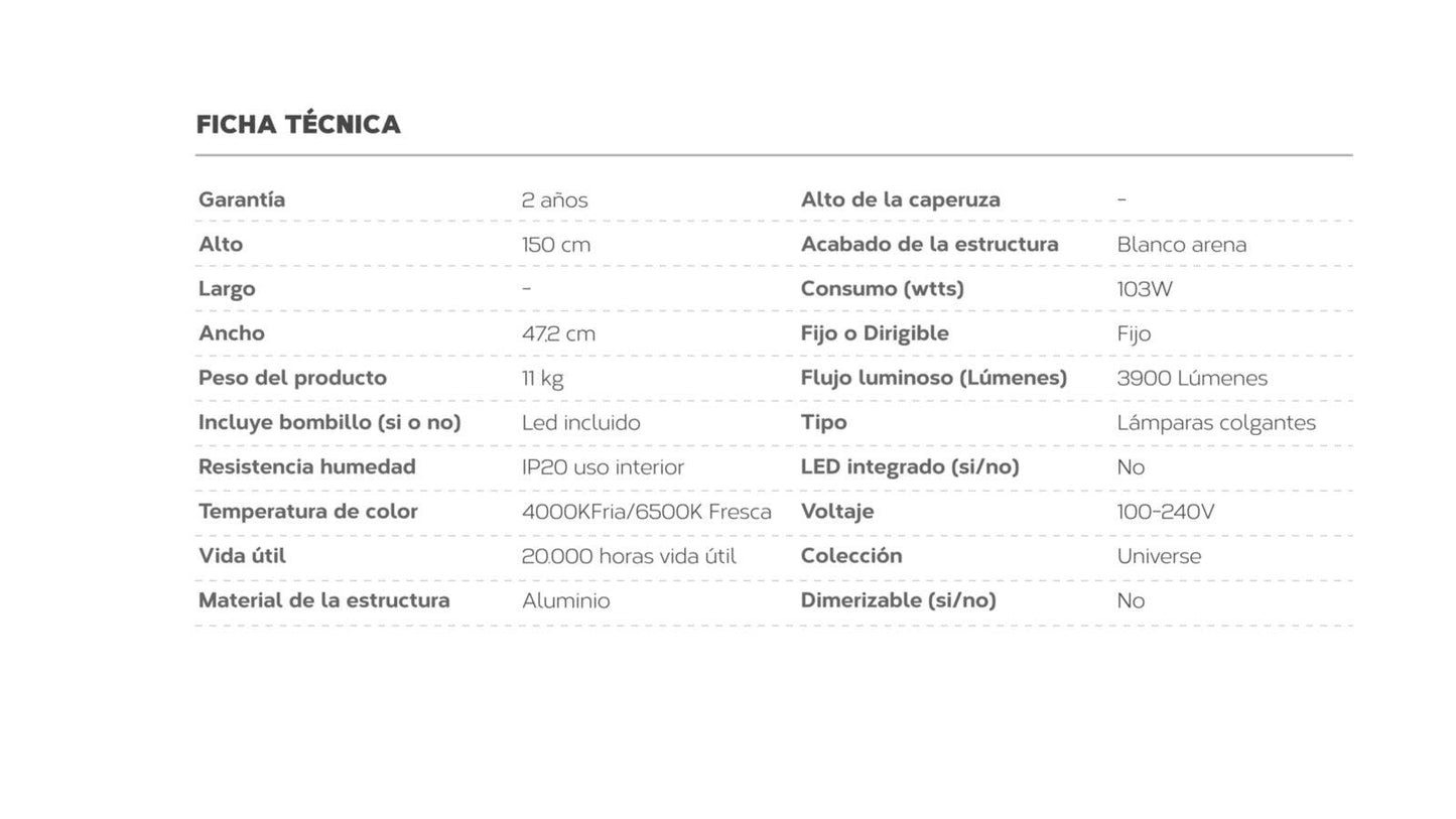 lampara led de techo