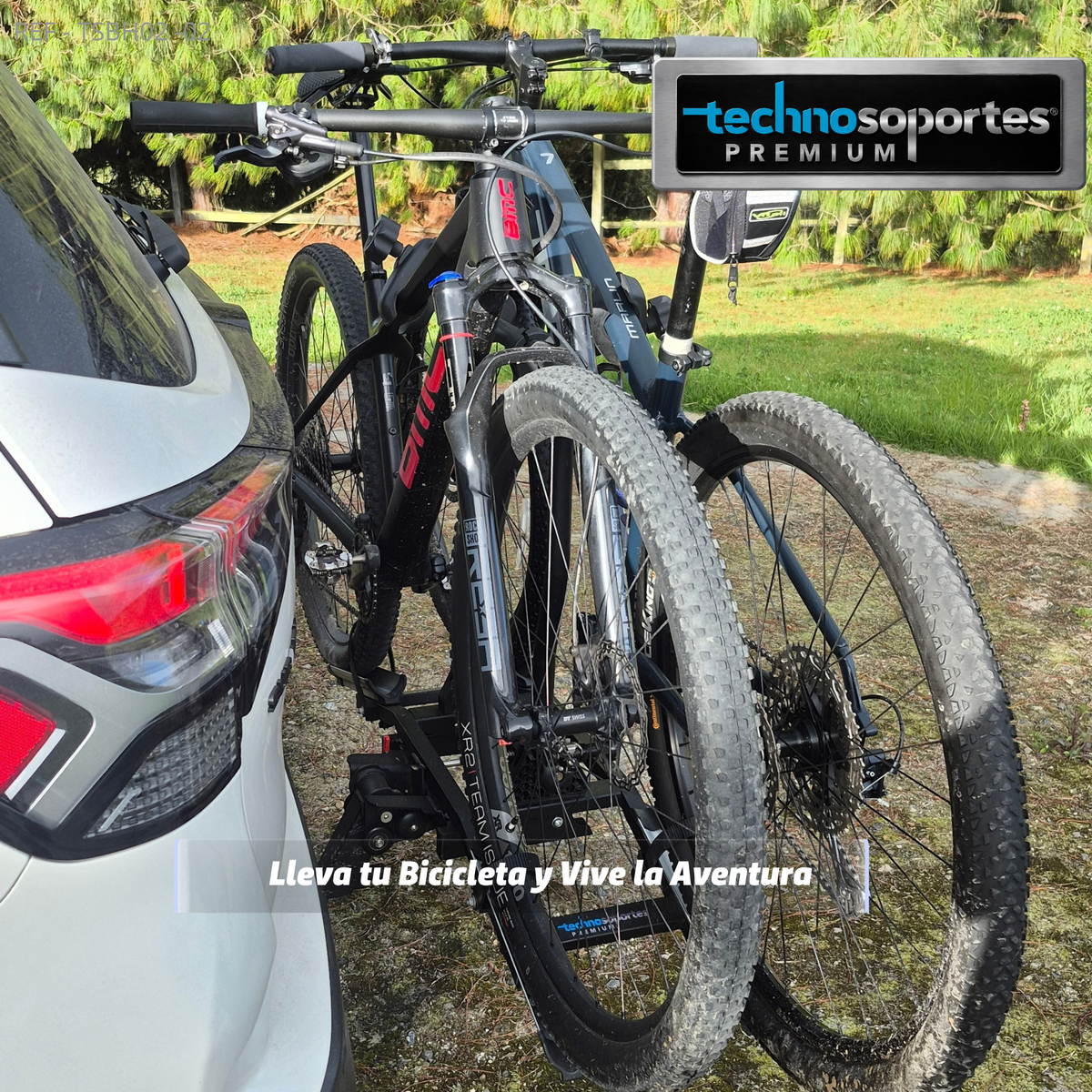 Soporte Plegable de Hitch para 2 Bicicletas