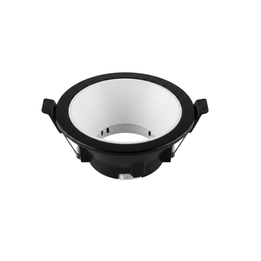 Aplique de para Gu 10 y 5,3 Negro Redondo Con Reflector