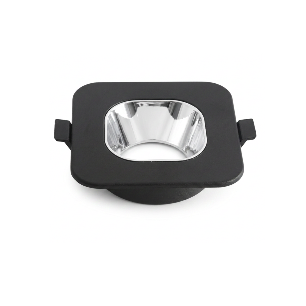 Aplique de para Gu 10 y 5,3 Negro Redondo Con Reflector