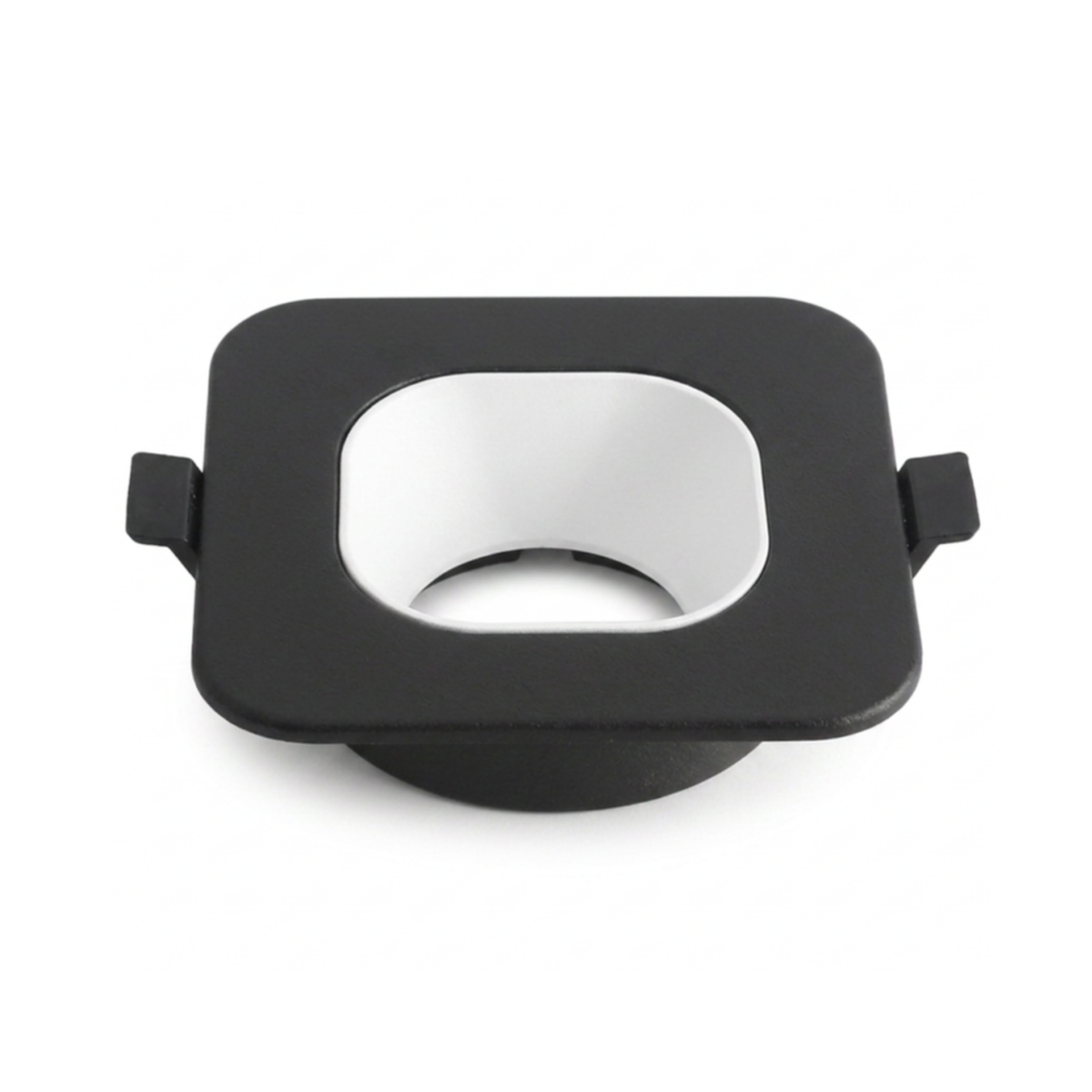 Aplique de para Gu 10 y 5,3 Negro Redondo Con Reflector