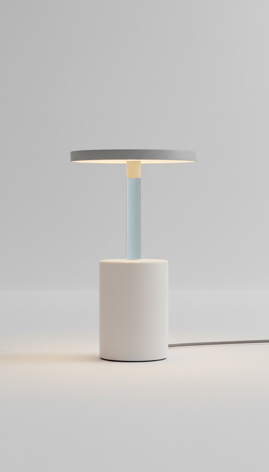 Lámpara Minimalista de Aluminio Negro