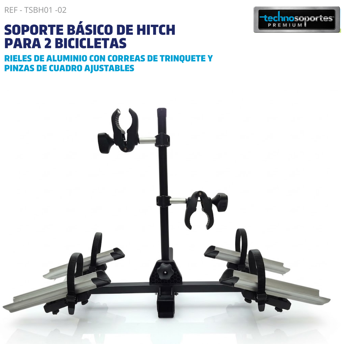 Soporte Básico de Hitch para 2 Bicicletas