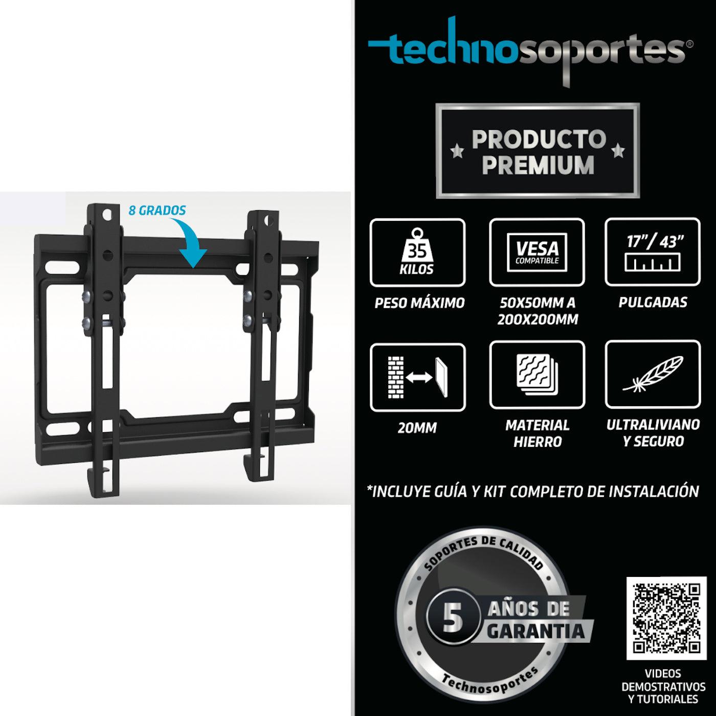 Soporte Escualizable para TV de 17" a 43"