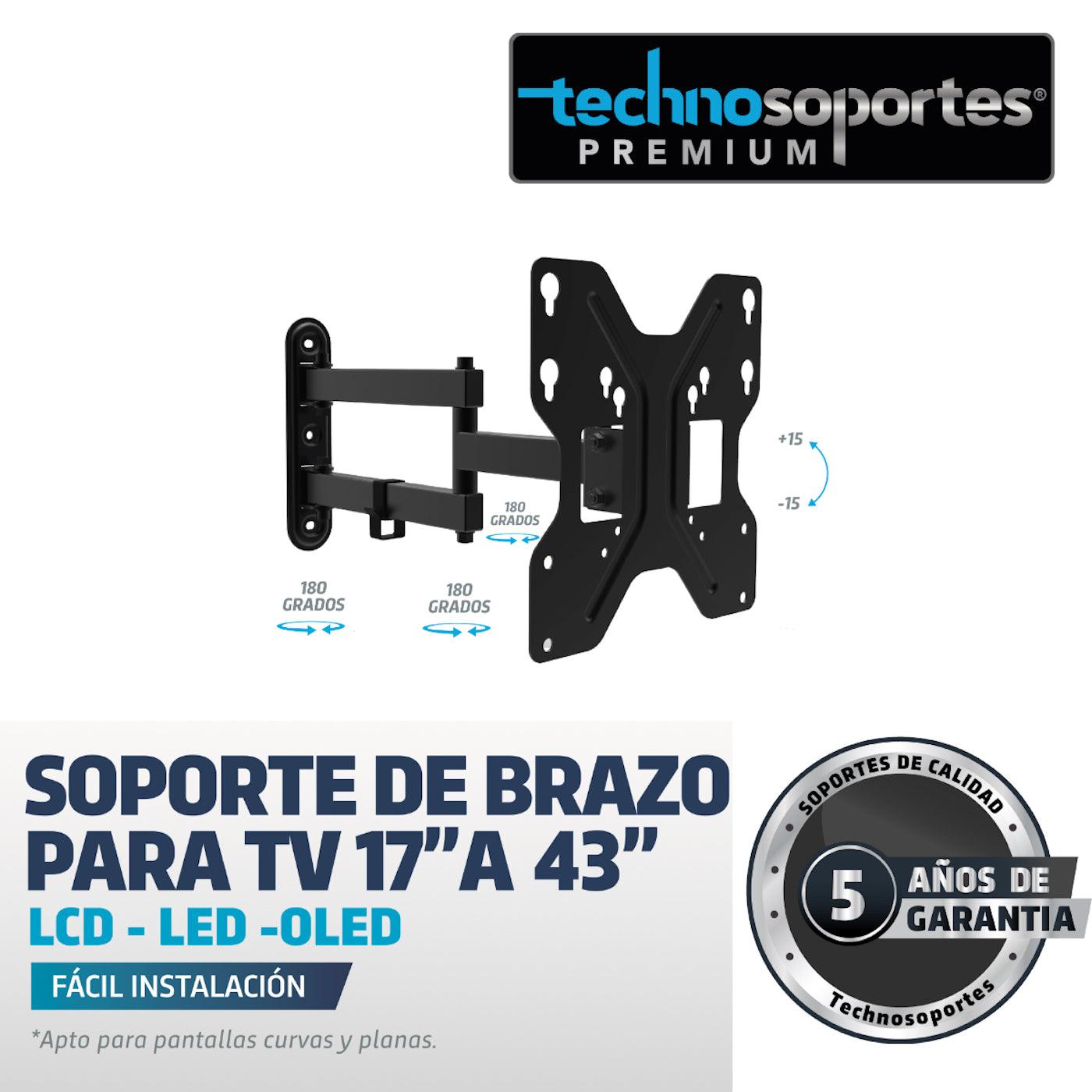 Soportes de Brazo para TV 17" a 43"