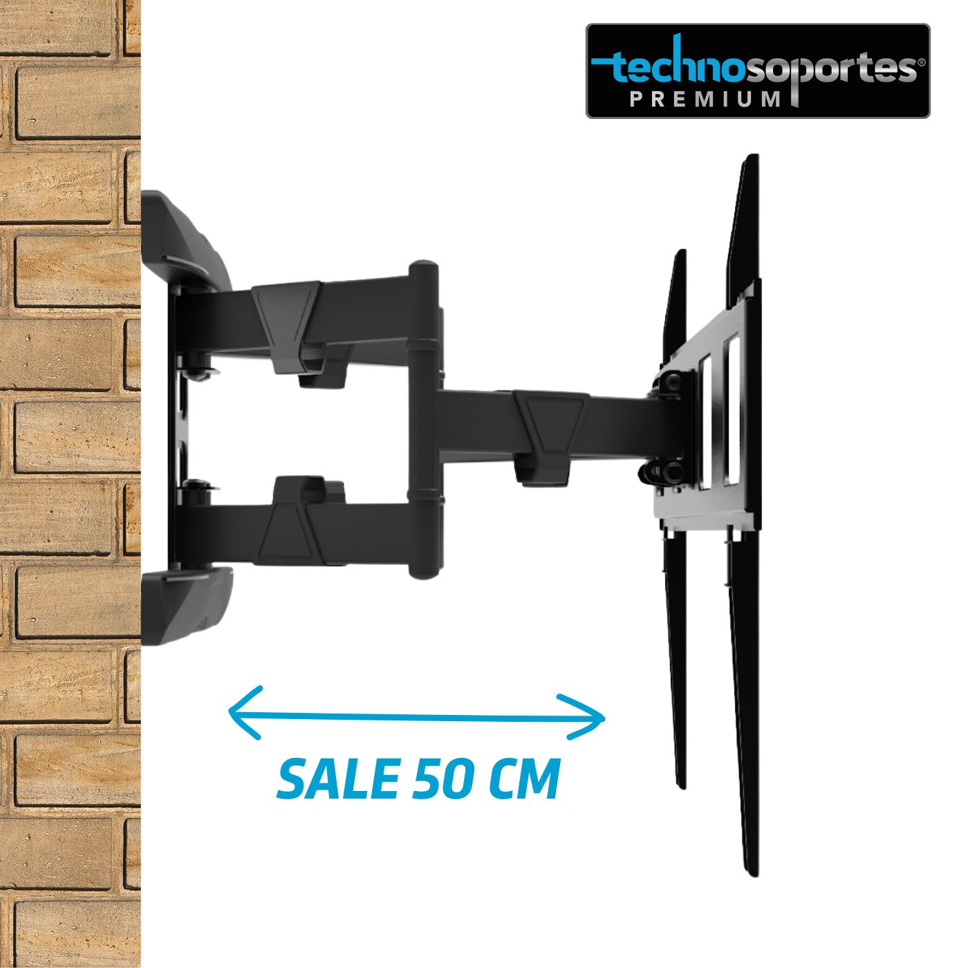 Soporte de Doble Brazo para TV 40″ a 100″