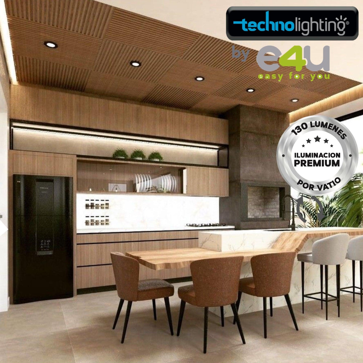 Bala LED Negra - Focalizada 5 y 9 Vatios Luz  CALIDA