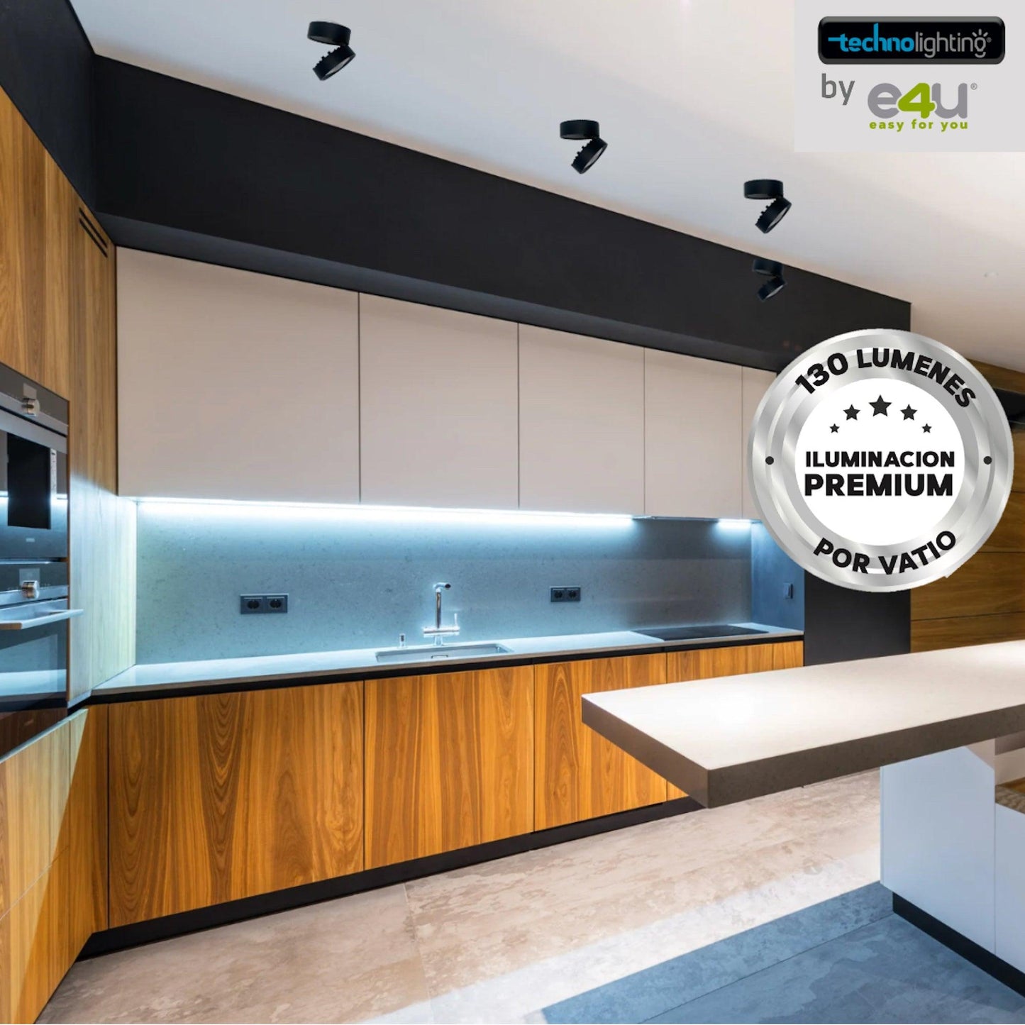 Balas de Sobreponer 9 Vatios Luz Calida - con Inclinacion y Rotacion