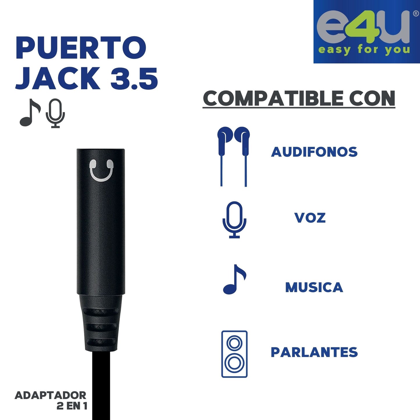 Cable Adaptador Universal USBC a USBC Y 3,5 JACK