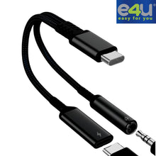 Load image into Gallery viewer, Cable Adaptador Universal USBC a USBC Y 3,5 JACK
