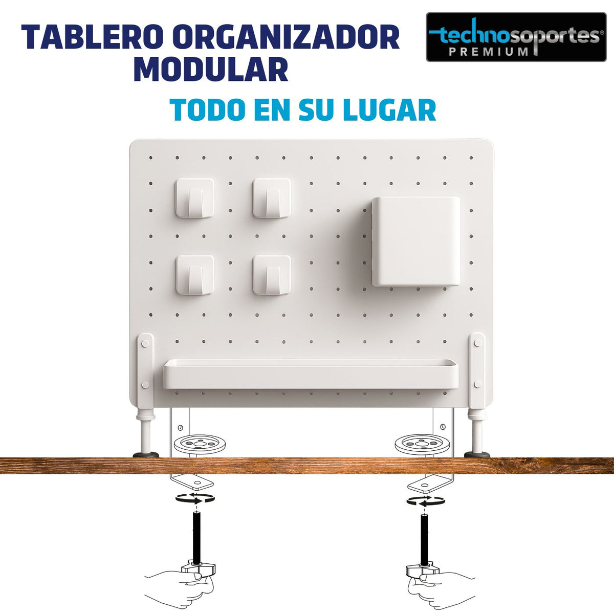 Tablerto Organizador de Fácil instalacion sin huecos en la pared!!