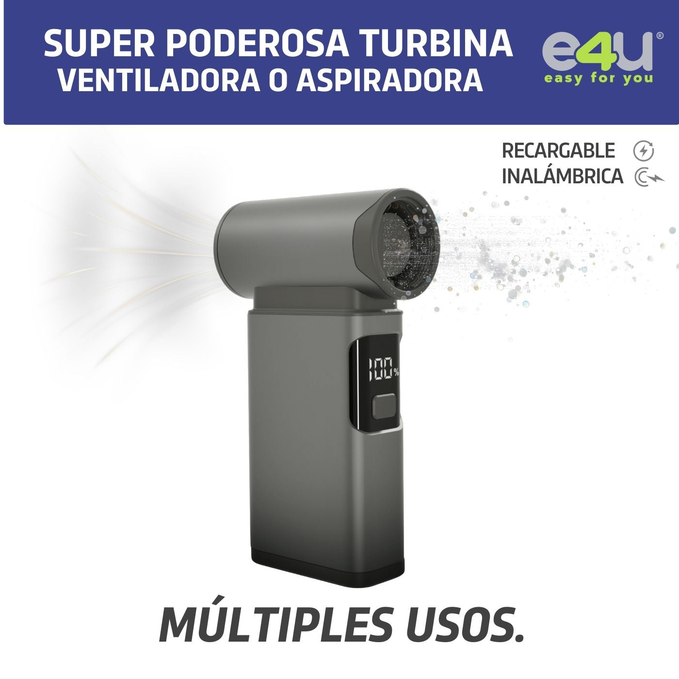Super Turbina Aspiradora Ventiladora