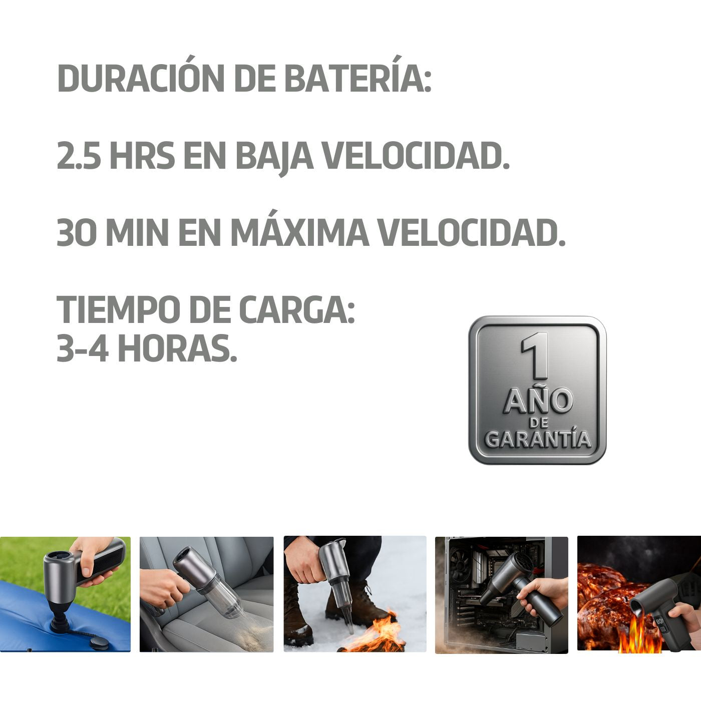 Super Turbina Aspiradora Ventiladora