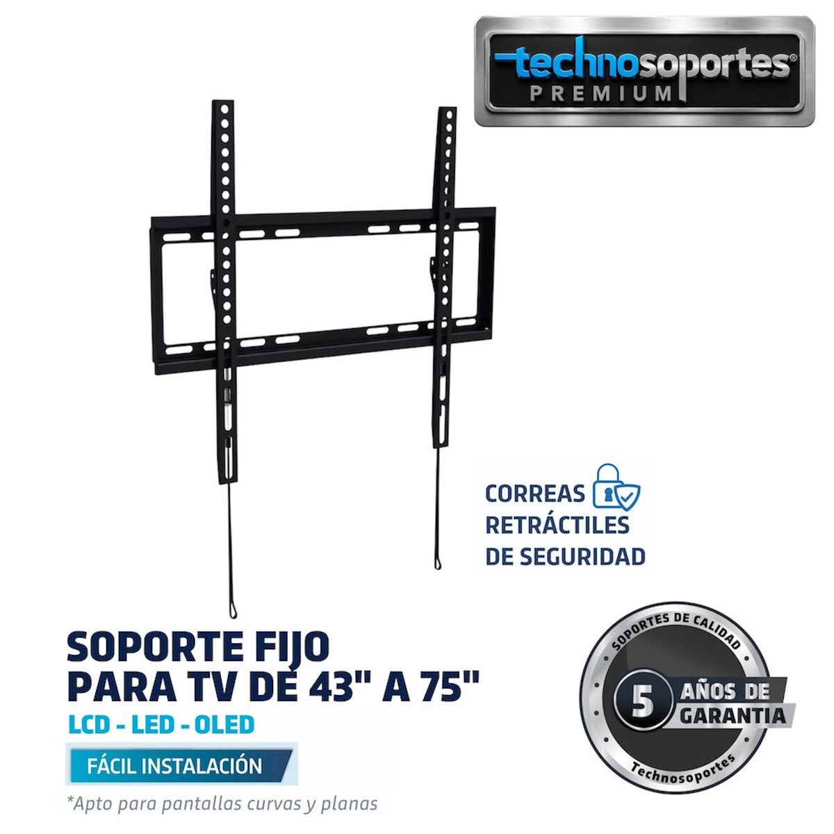 Soporte Fijo para TV de 40" a 75"