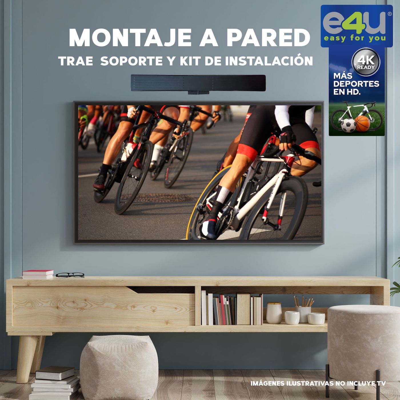 ANTENA TDT MIMETIZADA AMPLIFICADA, FILTRO 5G, 4k Ready