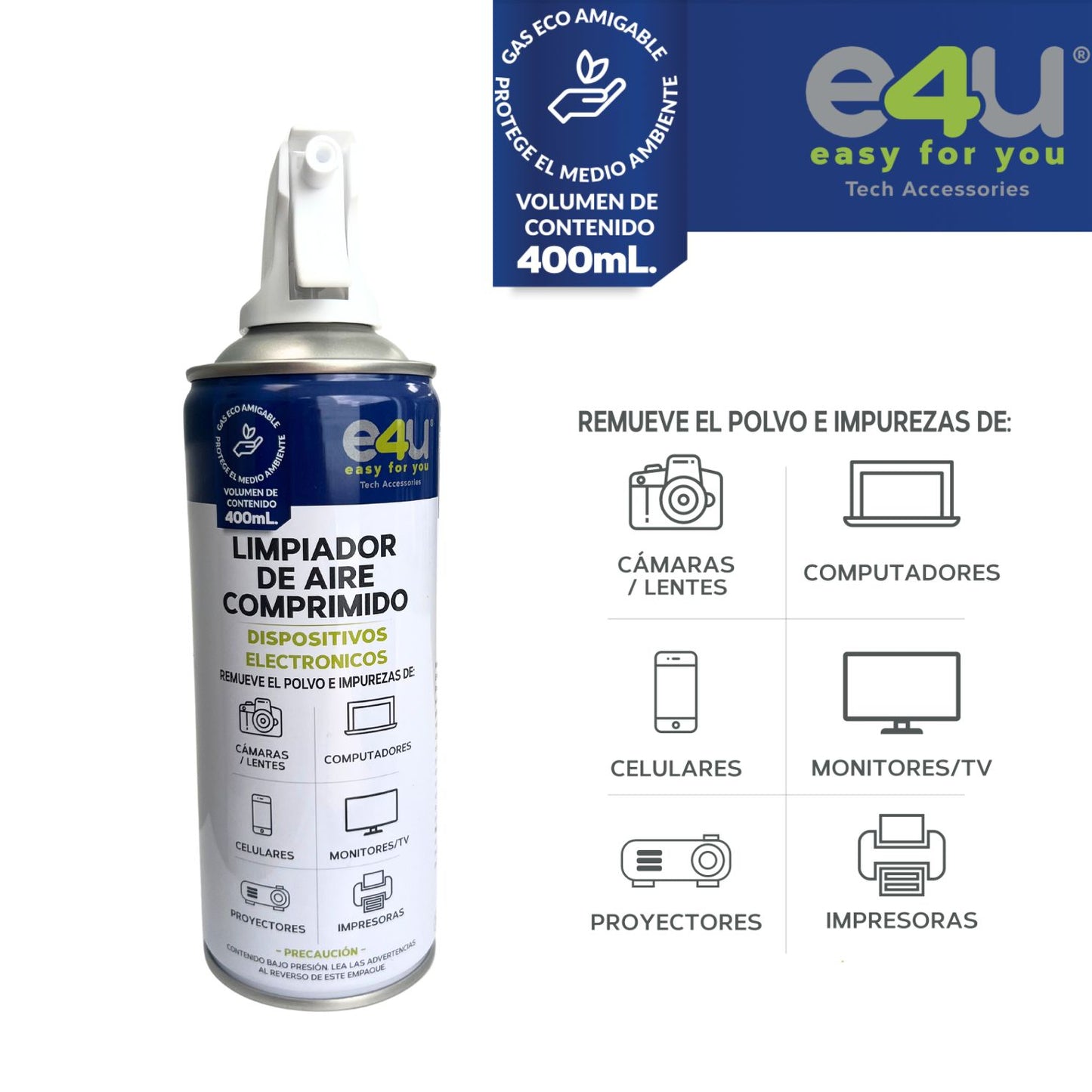 Compressed Air Cleaner 400 Ml - For Electronic Devices