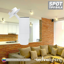 Load image into Gallery viewer, Spot Type Bullet 9 Watts Cool Light - White / Black
