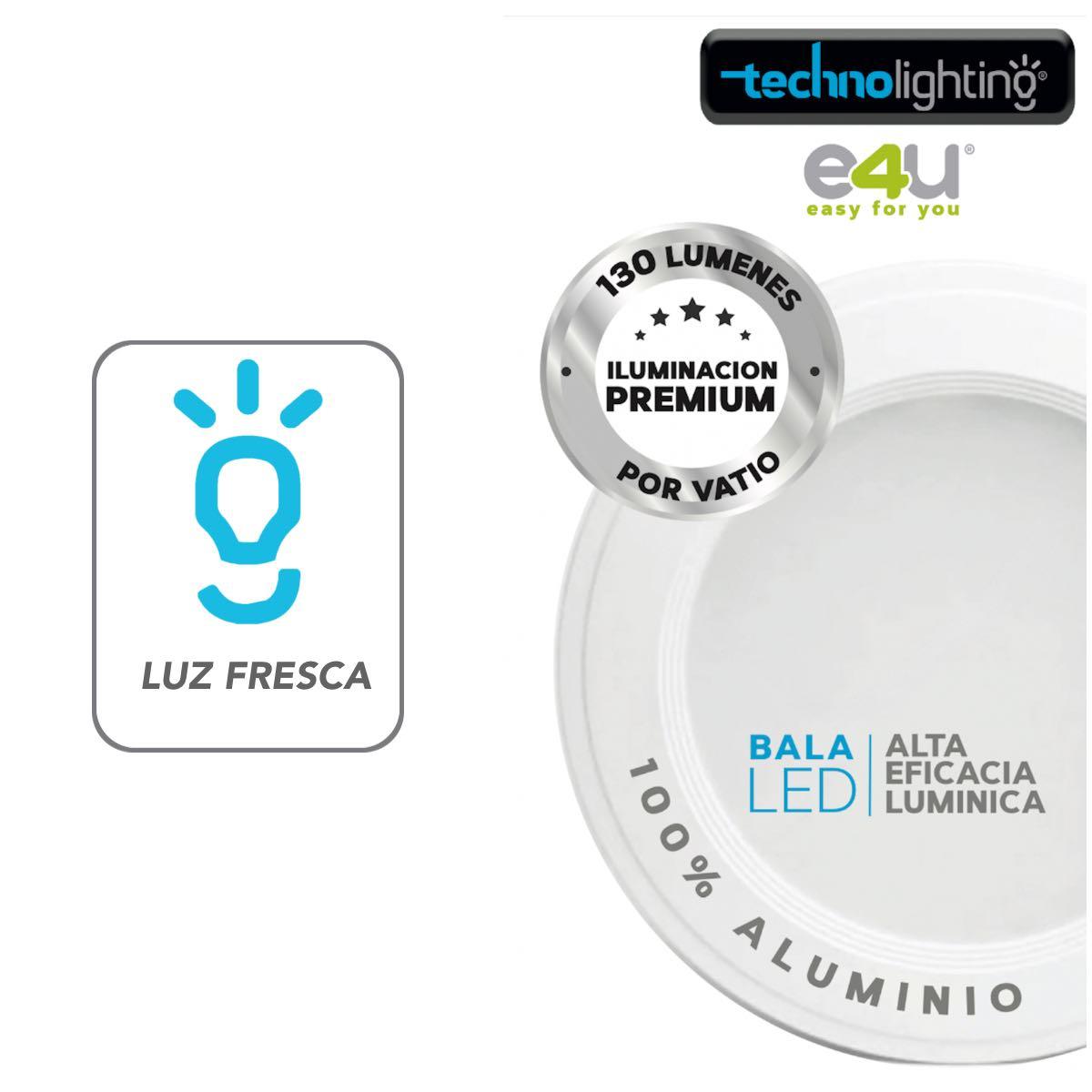 Bala LED Fija 5 Vatios - 650 Lúmenes