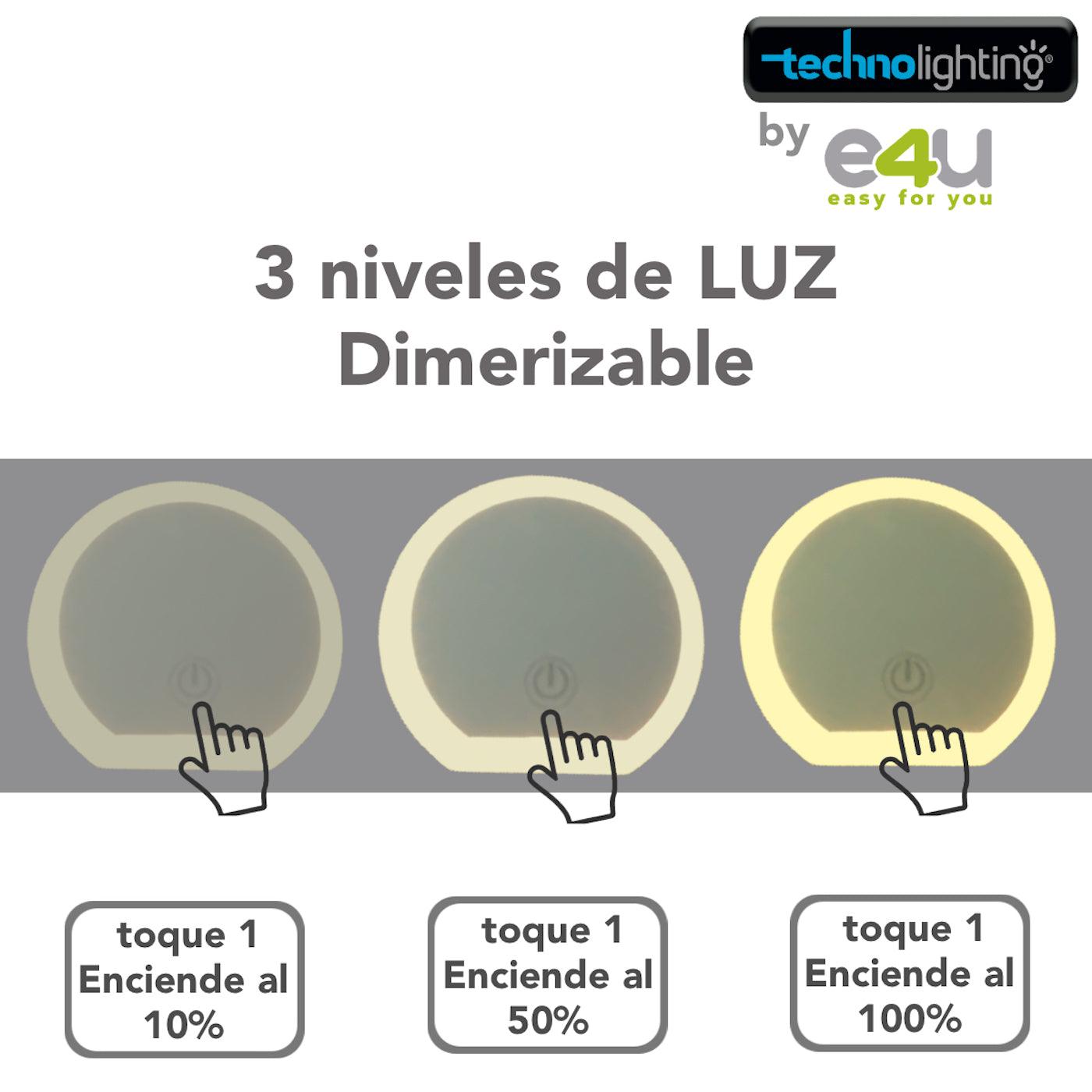 UNICO!!! Cargador, 2 puertos USB + Lampara Dimerizable