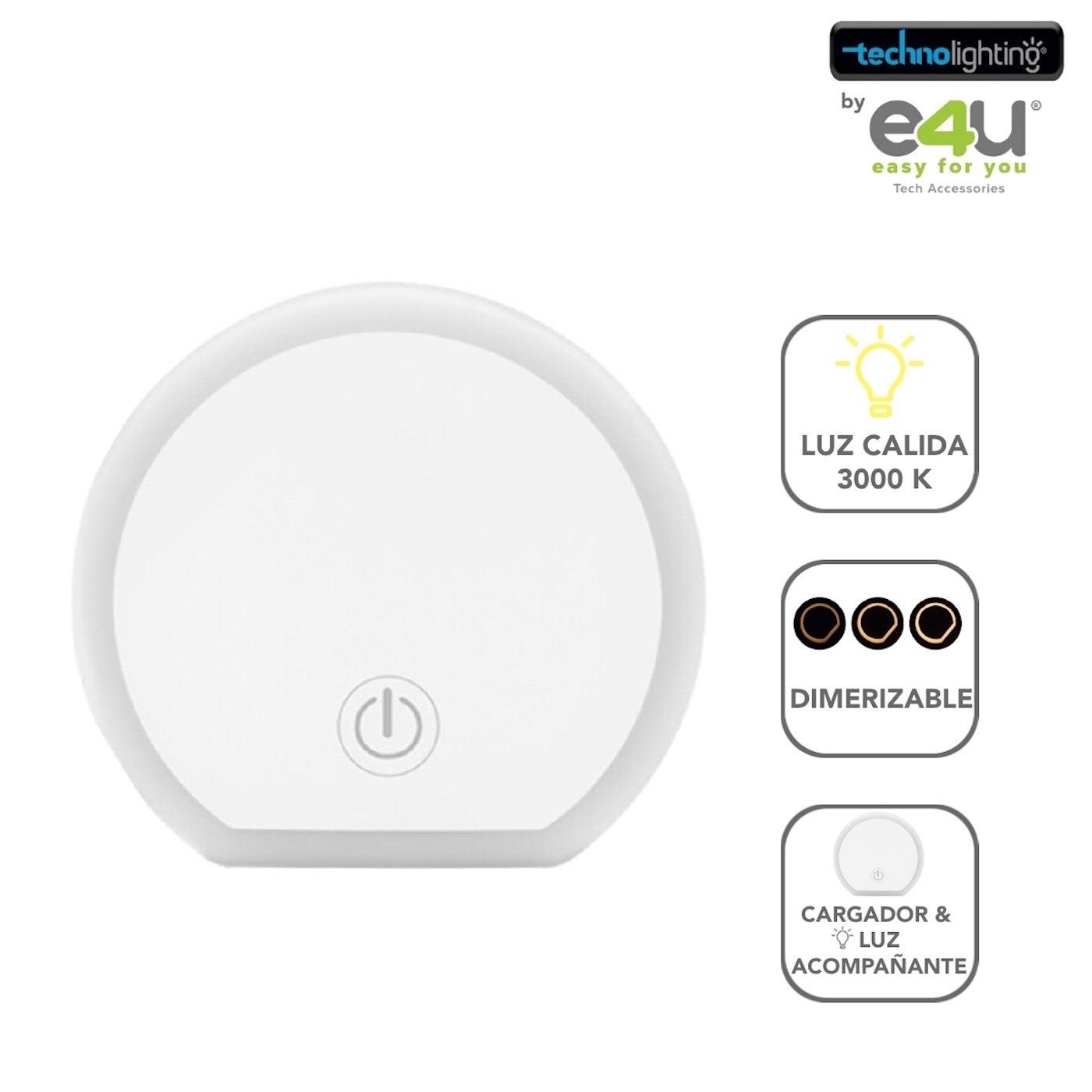 UNICO!!! Cargador, 2 puertos USB + Lampara Dimerizable